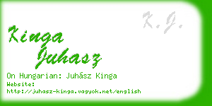 kinga juhasz business card
